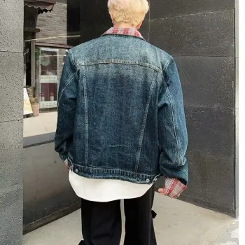 PLUSONEONE+ Denim Jacket Unisex Blue