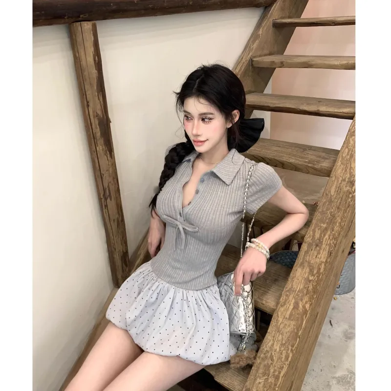PLUSONEONE+ Short Sleeved Dress Women's-2