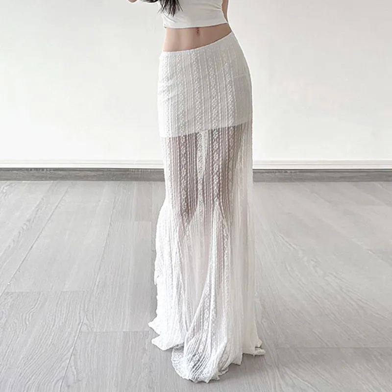 PLUSONEONE+ Casual Long Skirt Women's-3