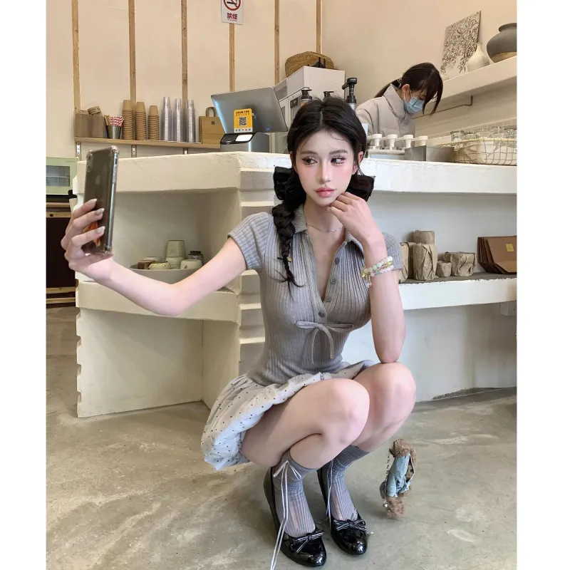 PLUSONEONE+ Short Sleeved Dress Women's-4