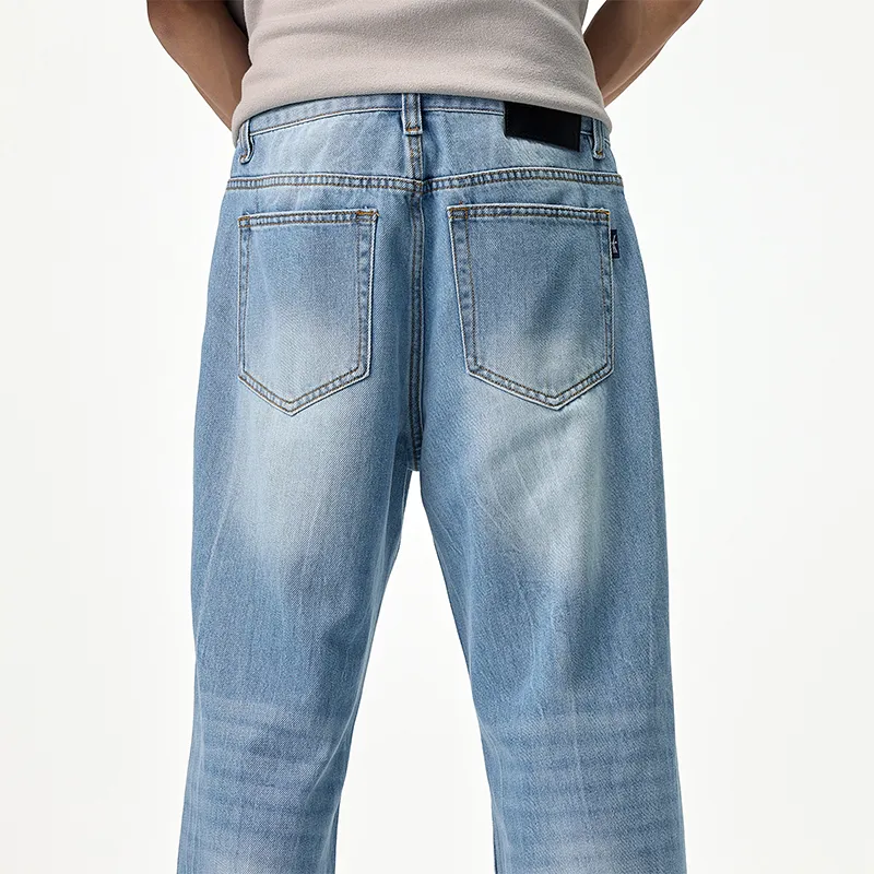 BUYDAUL Jeans Unisex Colorful Blue-3