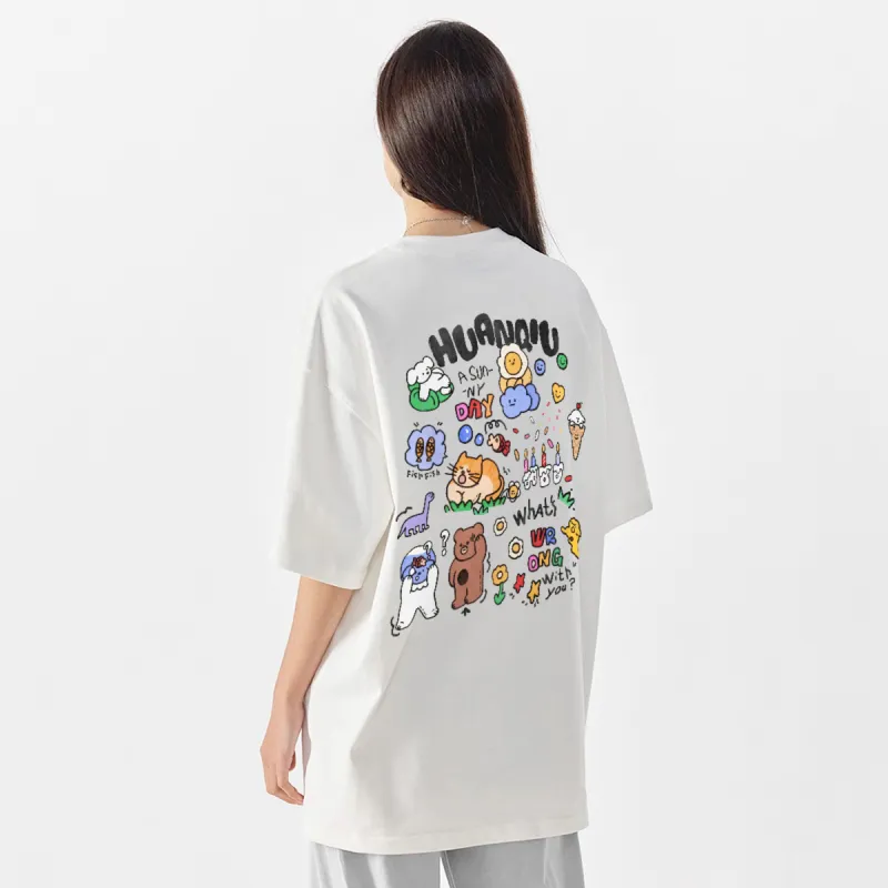 HUANQIU T Shirts Unisex-3