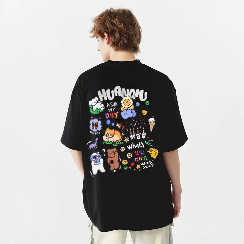 HUANQIU T Shirts Unisex-9