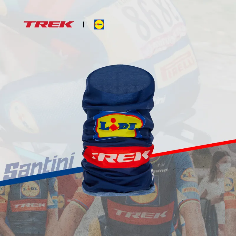 TREK Cycling Gear Santini Lidl Trek Team Edition Commute Unisex Polyester, Knitted Fabric Dark Blue/Yellow-1