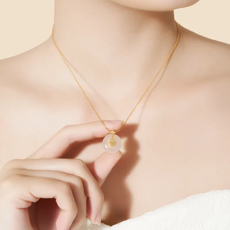 AJIDOU Chalcedony Necklaces Women's-2