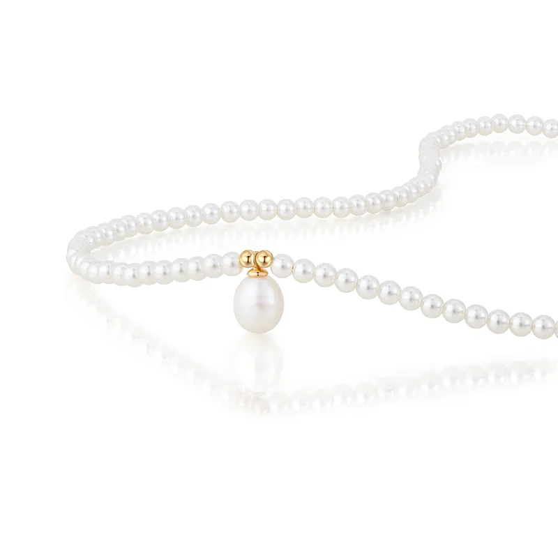 AJIDOU Faux Pearl Necklaces Women's-1