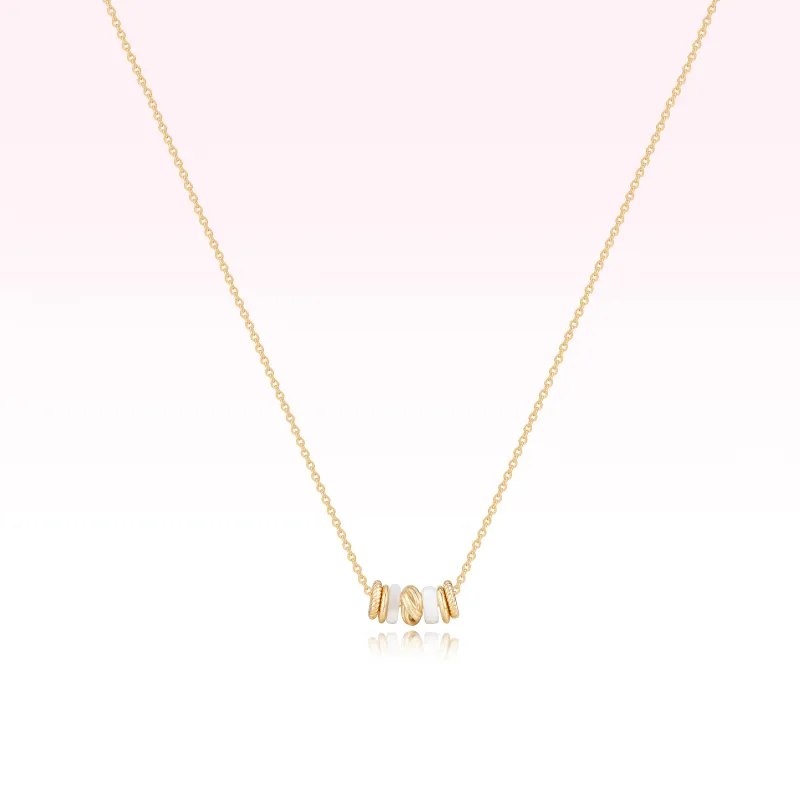 AJIDOU S925 Silver Necklaces Women's Gold-1