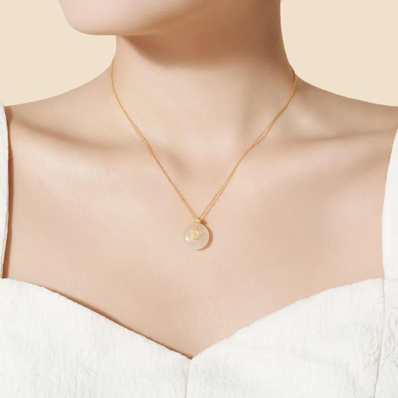 AJIDOU Chalcedony Necklaces Women's-3