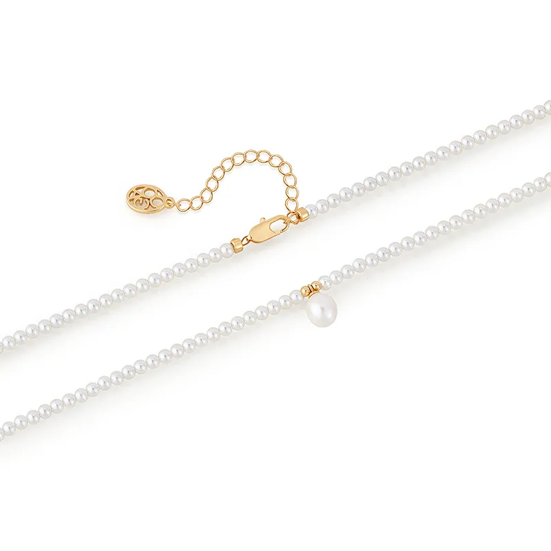 AJIDOU Faux Pearl Necklaces Women's-3