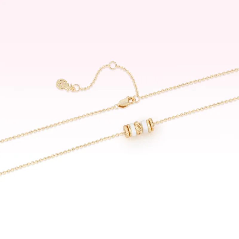 AJIDOU S925 Silver Necklaces Women's Gold-4