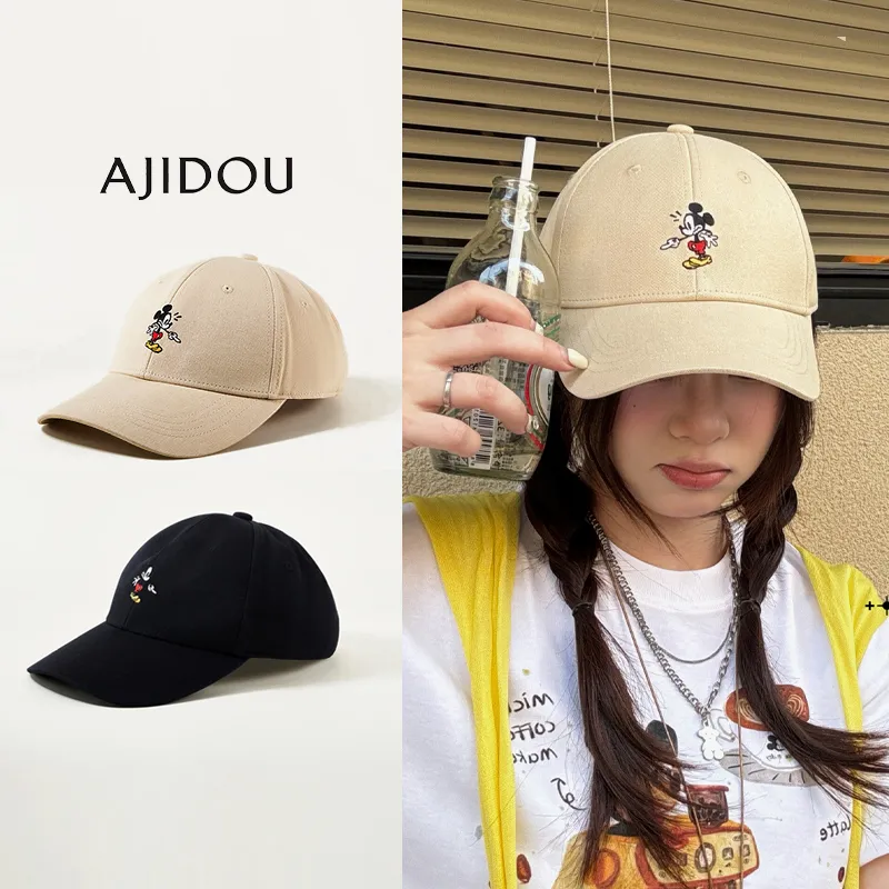 AJIDOU x Disney Cotton Baseball Caps Unisex-1