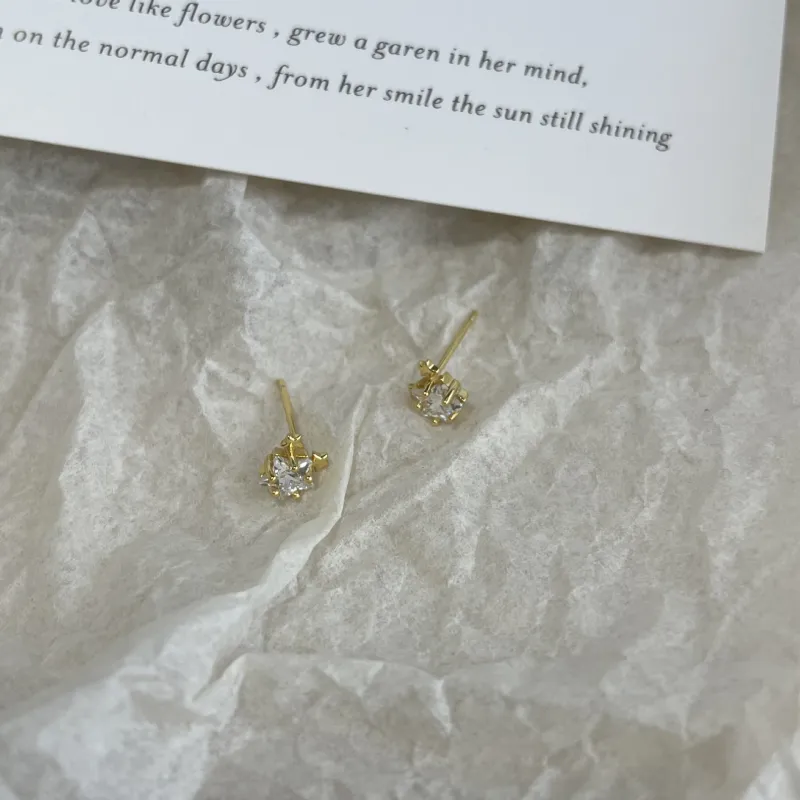 Zocai S925 Silver Stud Earrings Women's-7