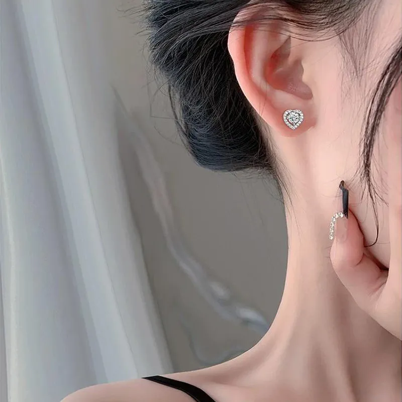 Zocai S925 Silver Stud Earrings Women's-2
