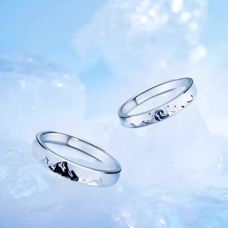 Zocai S999 Fine Silver Rings Unisex-8