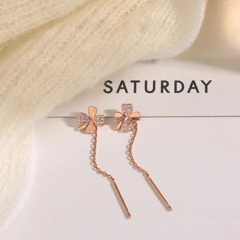 Zocai S925 Silver Drop Earrings Women's-12