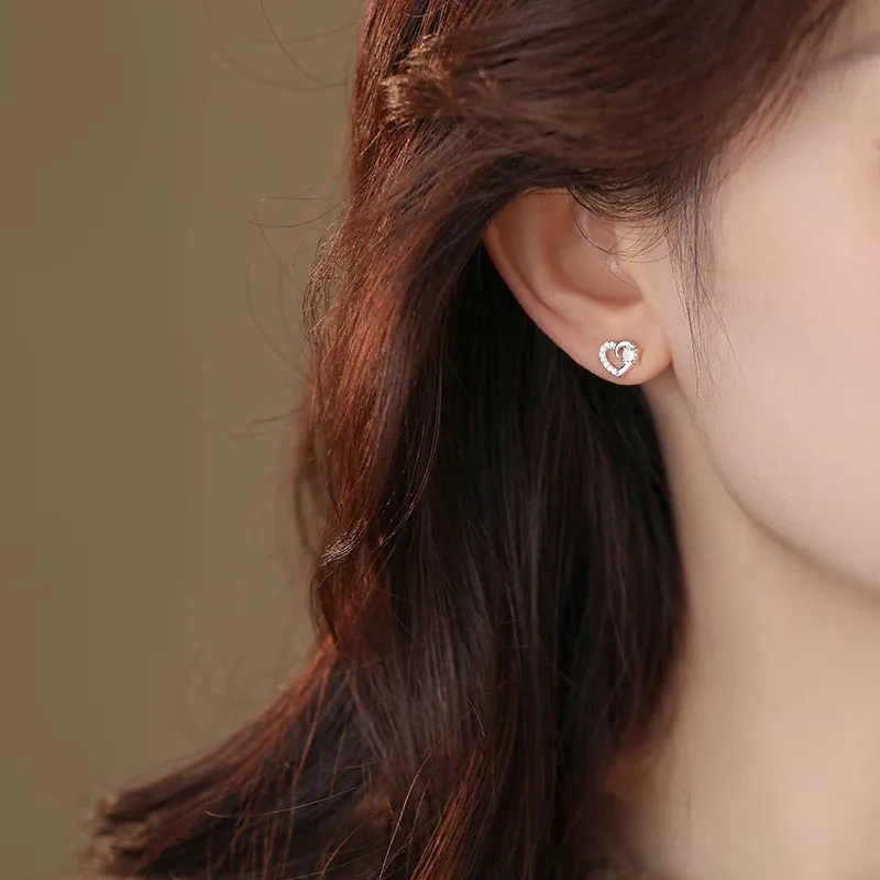 Zocai S925 Silver Stud Earrings Women's-4