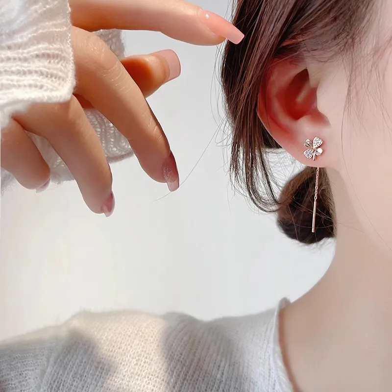 Zocai S925 Silver Drop Earrings Women's-11