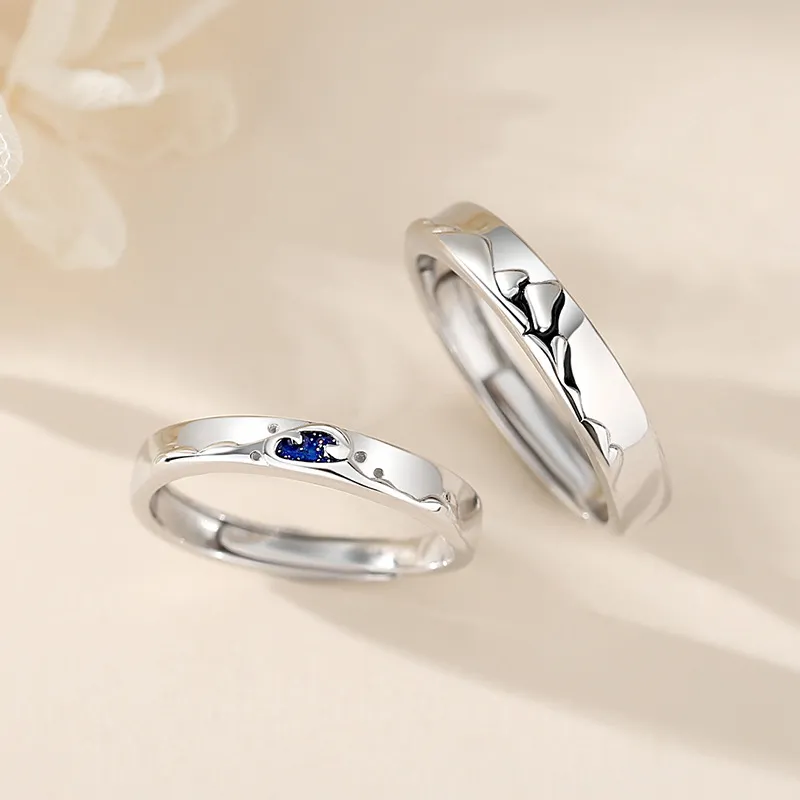 Zocai S999 Fine Silver Rings Unisex-4