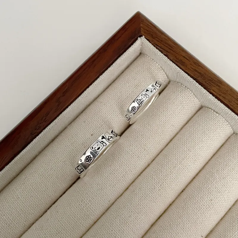 Zocai S999 Fine Silver Rings Unisex-10