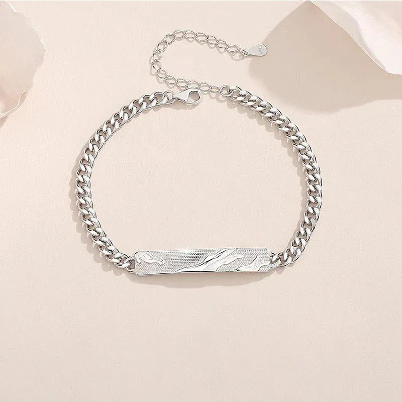 Zocai 925 Sterling Silver Bracelets Unisex-1