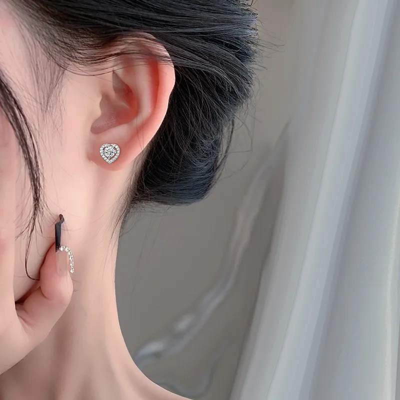 Zocai S925 Silver Stud Earrings Women's-3
