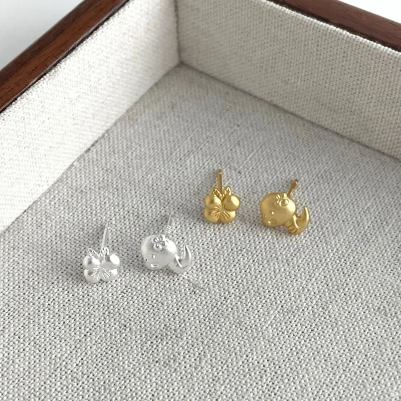 Zocai S925 Silver Stud Earrings Women's-3
