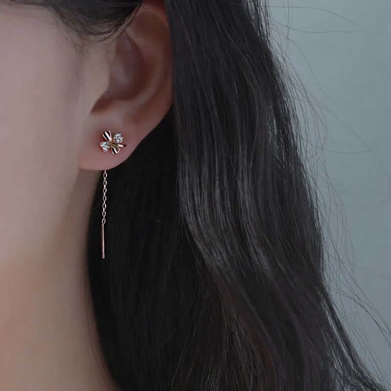 Zocai S925 Silver Drop Earrings Women's-9