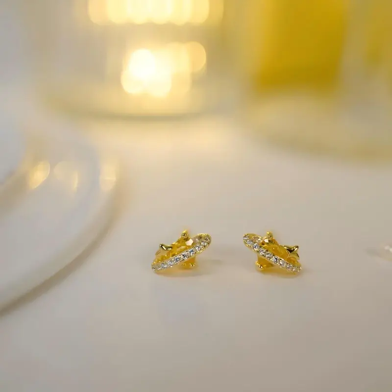 Zocai S925 Silver Stud Earrings Women's-6