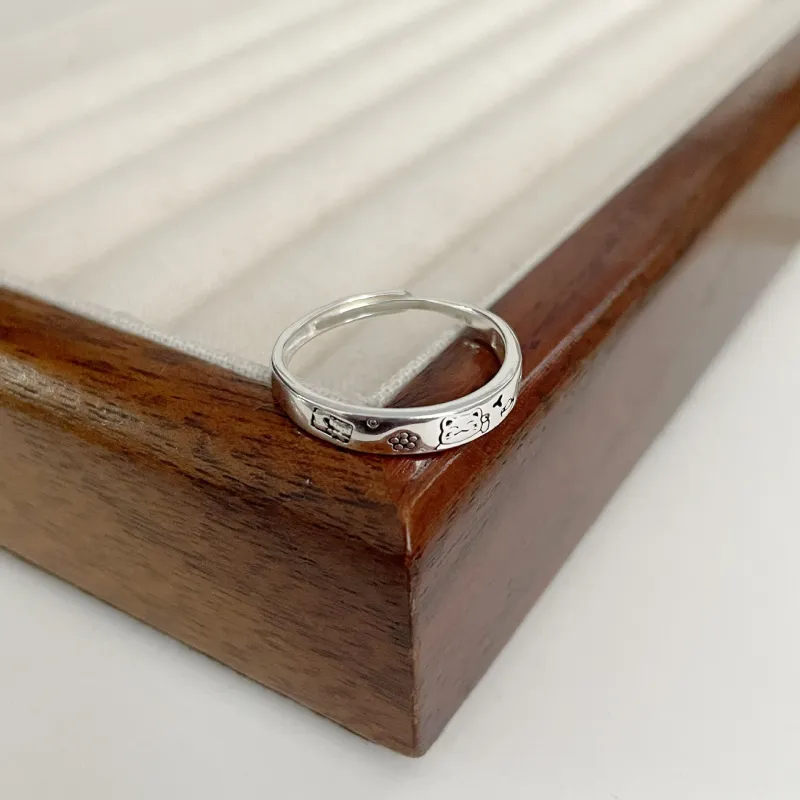Zocai S999 Fine Silver Rings Unisex-8