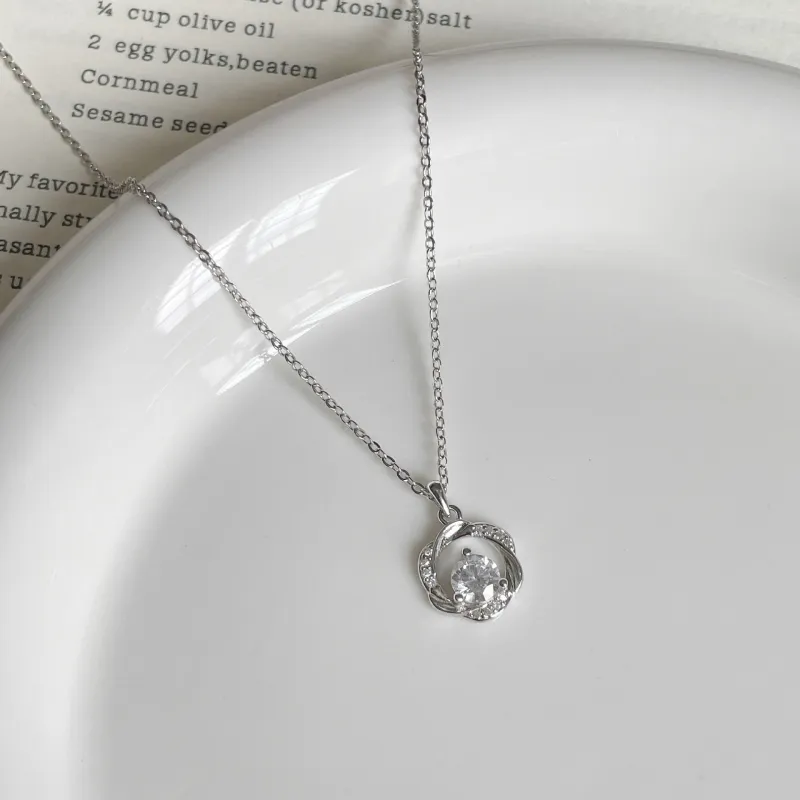 Zocai S999 Fine Silver Necklaces Women's-5