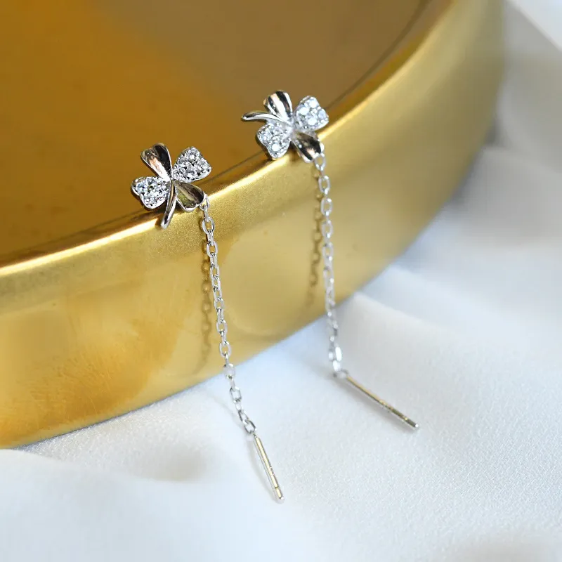 Zocai S925 Silver Drop Earrings Women's-6