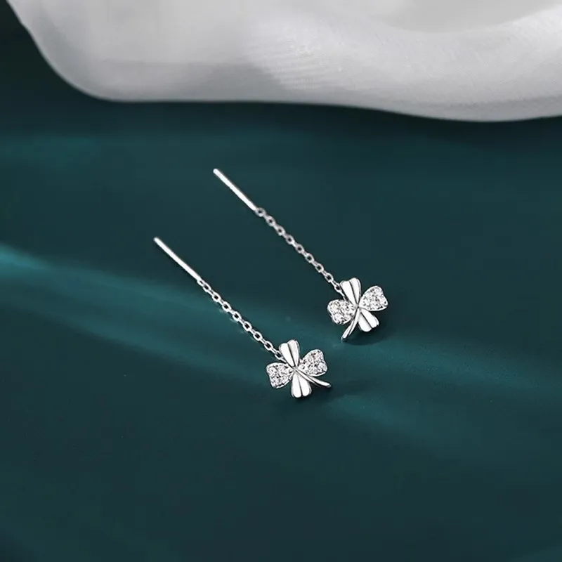 Zocai S925 Silver Drop Earrings Women's-5