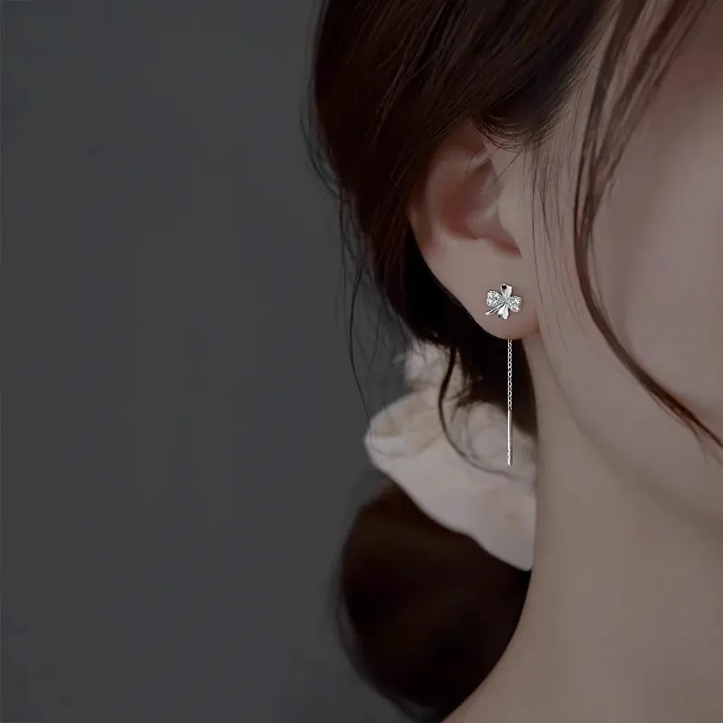 Zocai S925 Silver Drop Earrings Women's-1