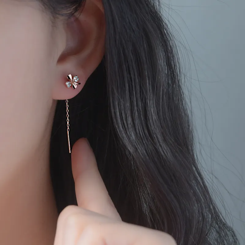 Zocai S925 Silver Drop Earrings Women's-8