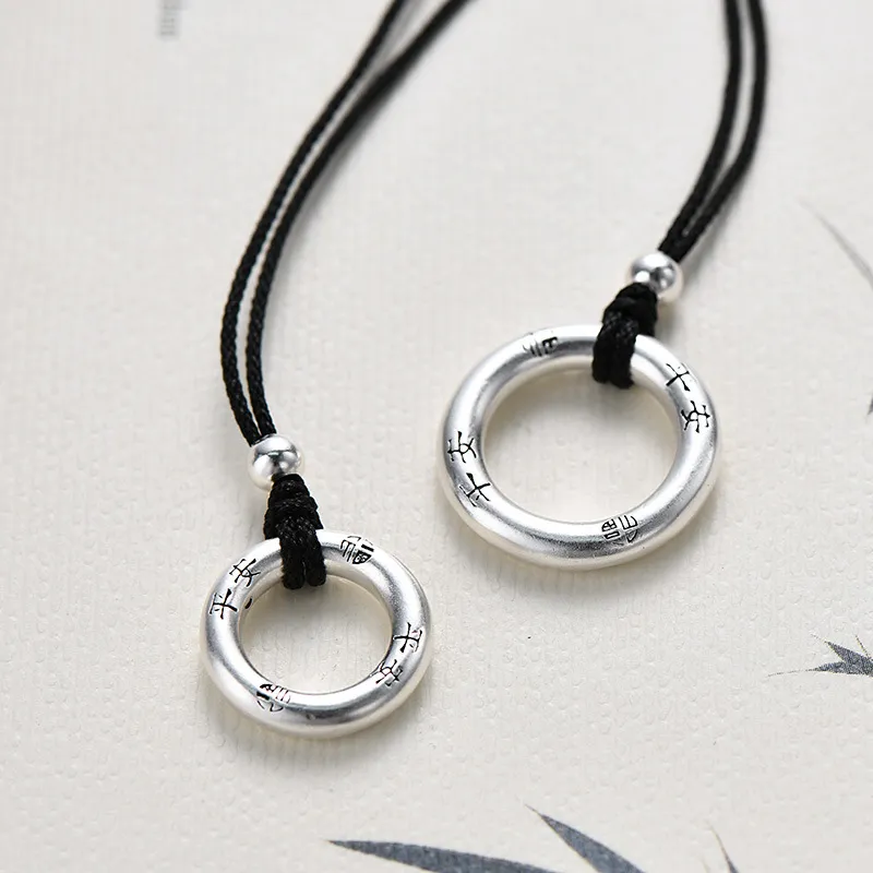 Zocai S999 Fine Silver Pendants Unisex-11