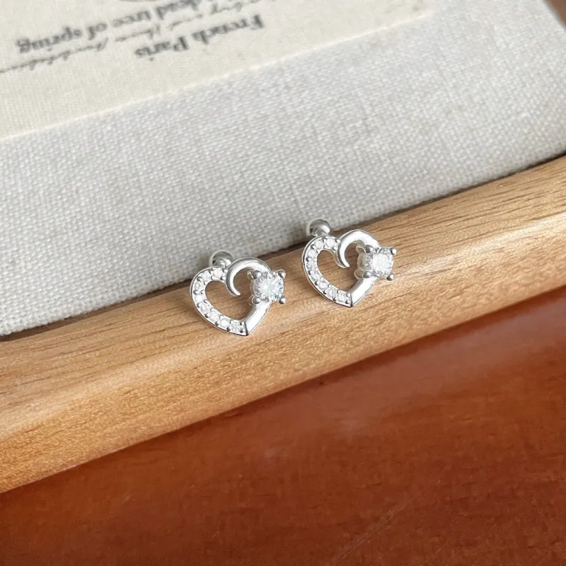 Zocai S925 Silver Stud Earrings Women's-3