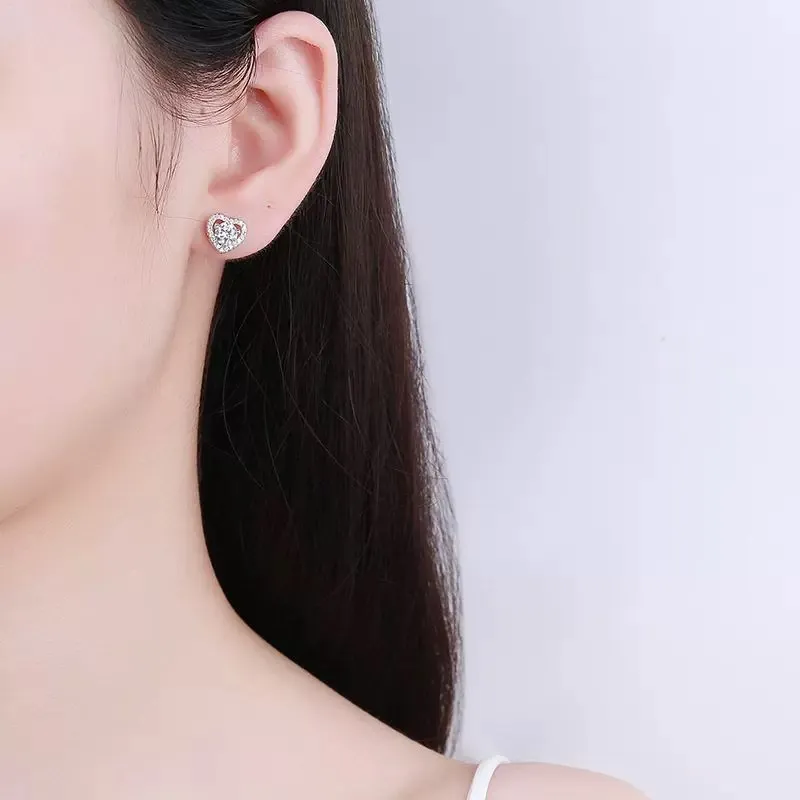 Zocai S925 Silver Stud Earrings Women's-4