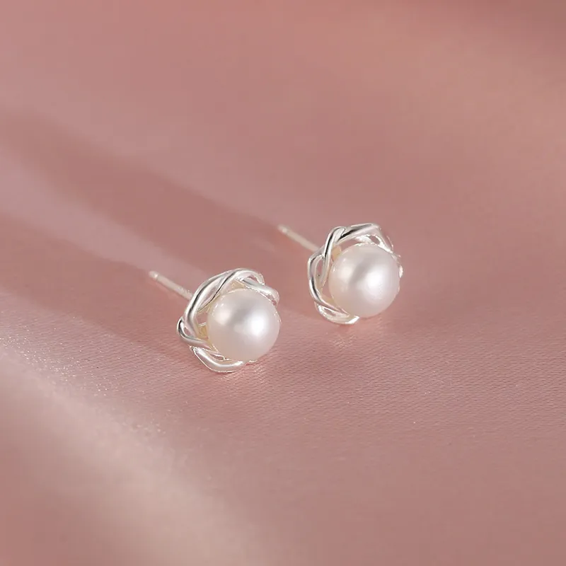 Zocai S925 Silver Stud Earrings Women's-1