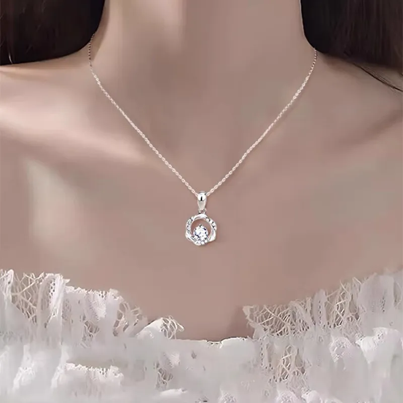 Zocai S999 Fine Silver Necklaces Women's-2