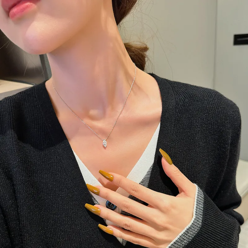 Zocai S925 Silver Necklaces Women's-4