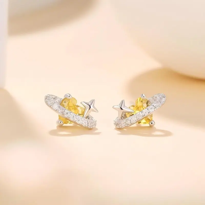 Zocai S925 Silver Stud Earrings Women's-1
