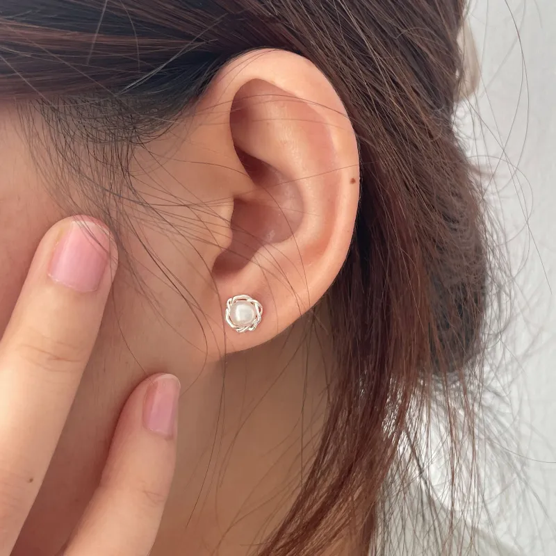 Zocai S925 Silver Stud Earrings Women's-4