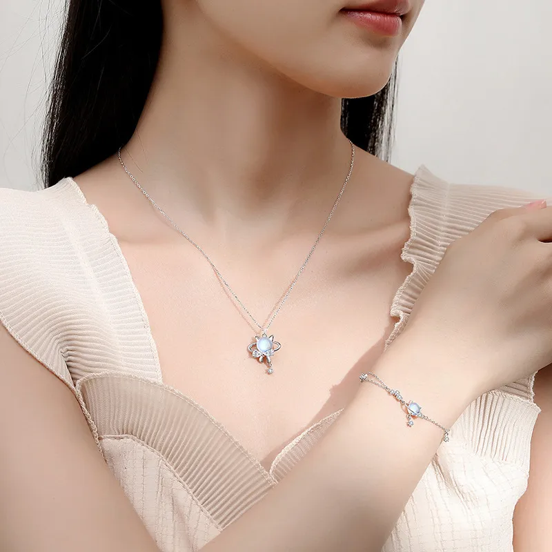 Zocai S925 Silver Necklaces Women's-3