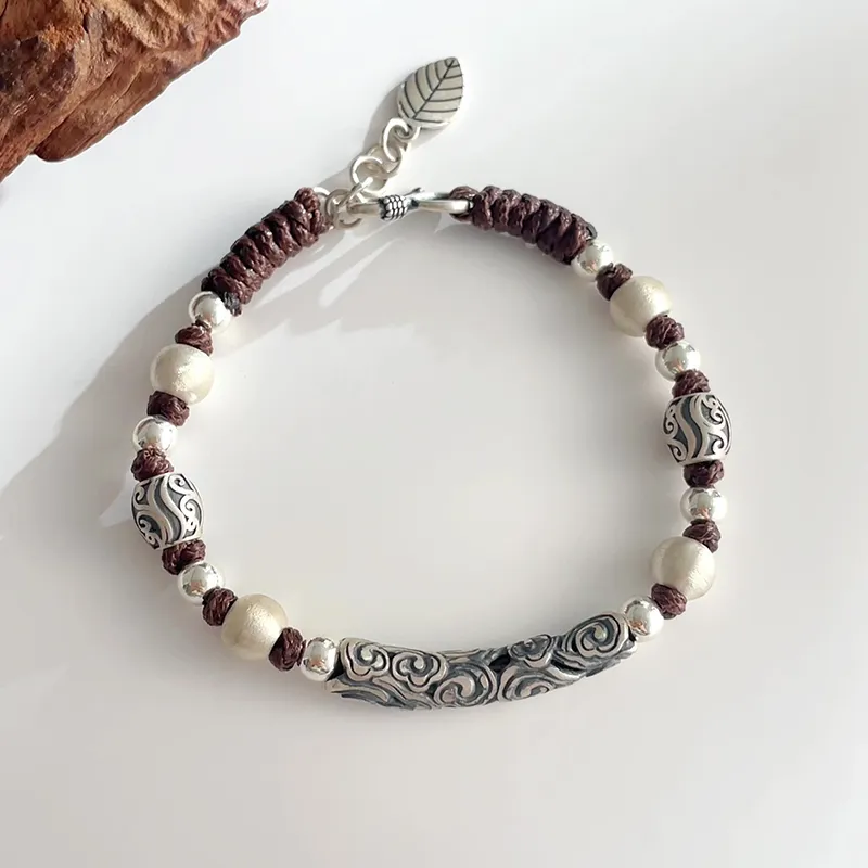Zocai S999 Fine Silver Pure Silver Bracelets Men's-2