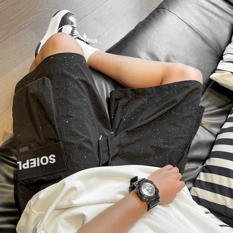 SOIE Casual Shorts Unisex Black-3