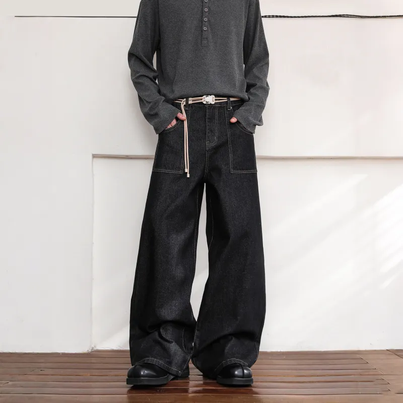 SOIE Jeans Unisex Matte Black-4