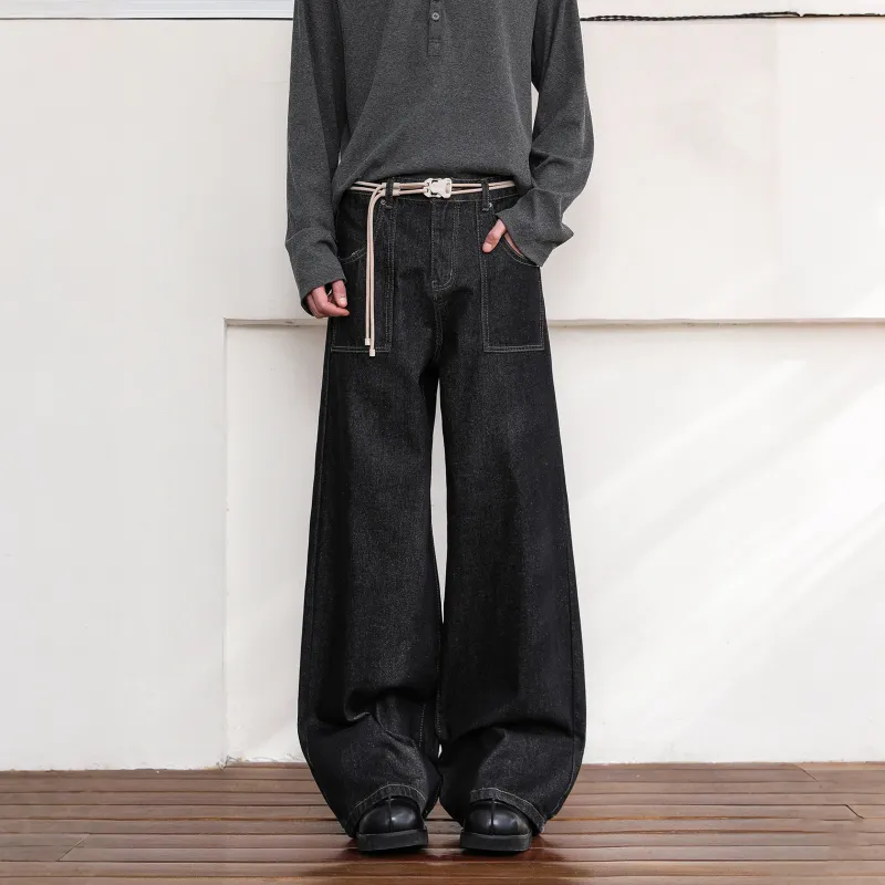 SOIE Jeans Unisex Matte Black-2