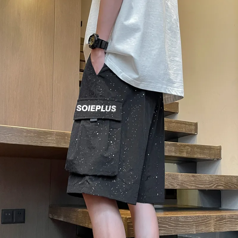 SOIE Casual Shorts Unisex Black-4