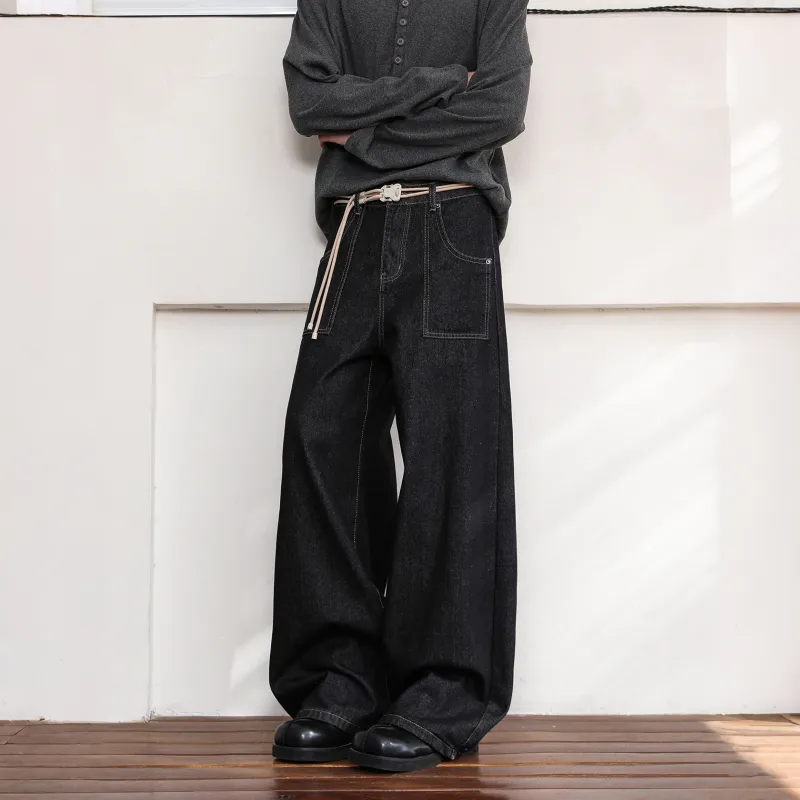 SOIE Jeans Unisex Matte Black-1