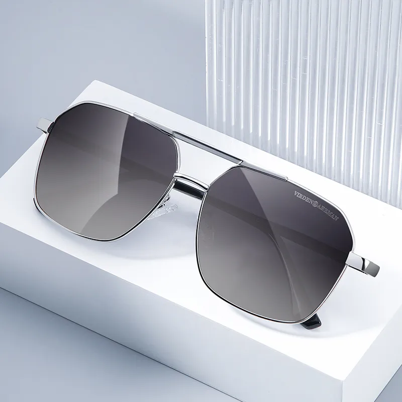 VIRDEN AERMAN Metal Square Sunglasses Men's-18